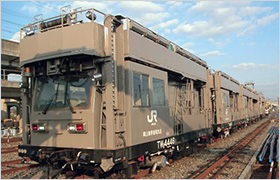 架線延線車の写真