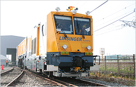 レール削正車の写真