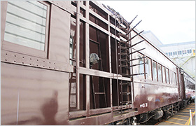 建築限界測定車の写真