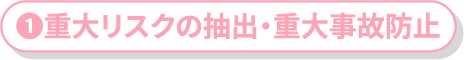 �d�僊�X�N�̒��o�E�d�厖�̖h�~