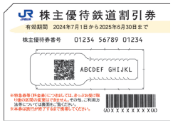 株主優待鉄道割引券のご案内：JR西日本