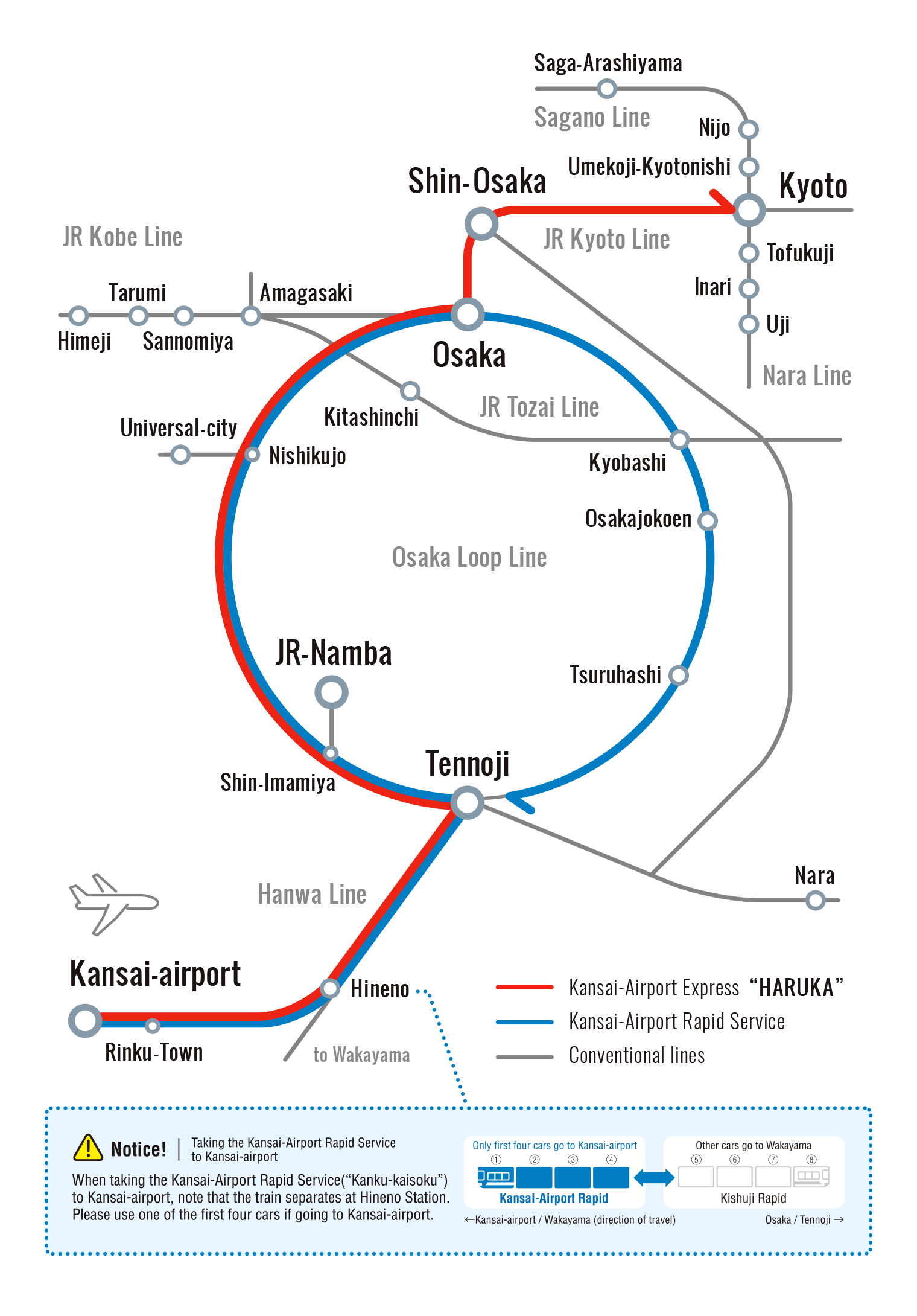 Access to Kansai-airport Station from Kansai  Airport