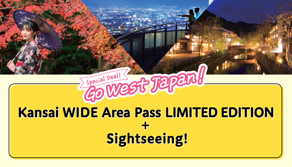 Special Deal! Go West Japan! Kansai-WIDE Area Pass LIMITED EDITION + Sightseeing!