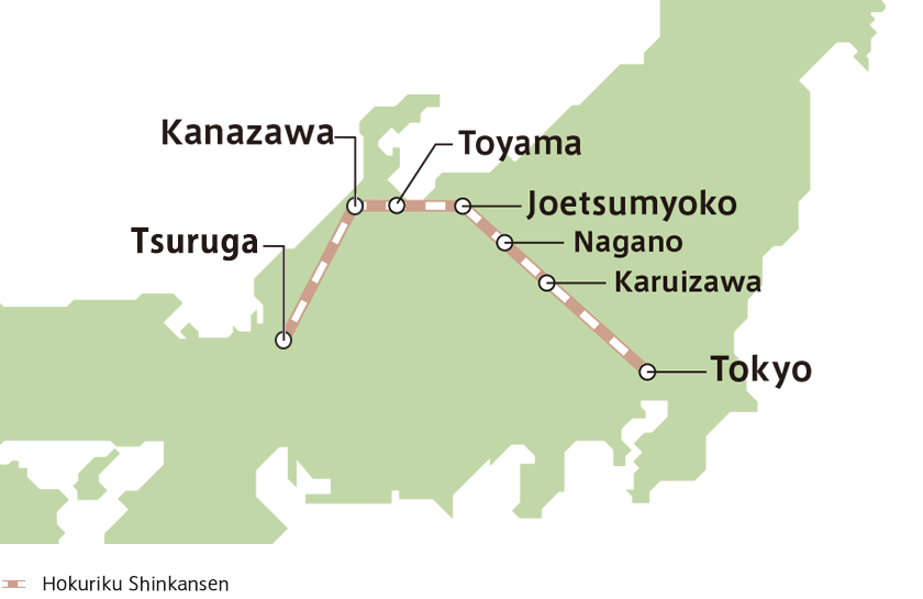 Hokuriku Shinkansen（Tokyo～Kanazawa）