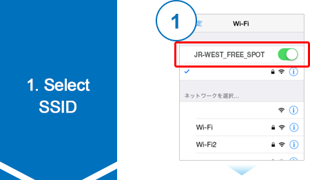 1. Select SSID