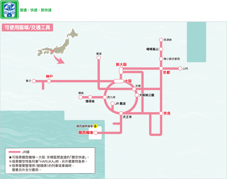 JR關西迷你鐵路周遊券