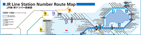แผนที่เส้นทางเดินรถไฟแบบระบุหมายเลขสถานี