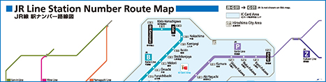 Station Number Route Map hiroshima