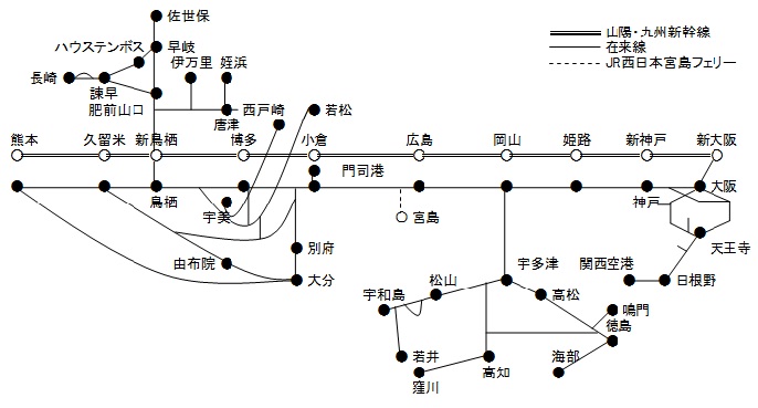 JR Sanyo-Shikoku-Kyushu RAIL PASSySanyo-Shikoku-Northern Kyushu ver.z