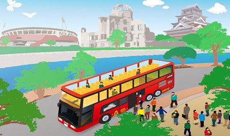 二階建てオープンバス「めいぷるスカイ」　イメージ図