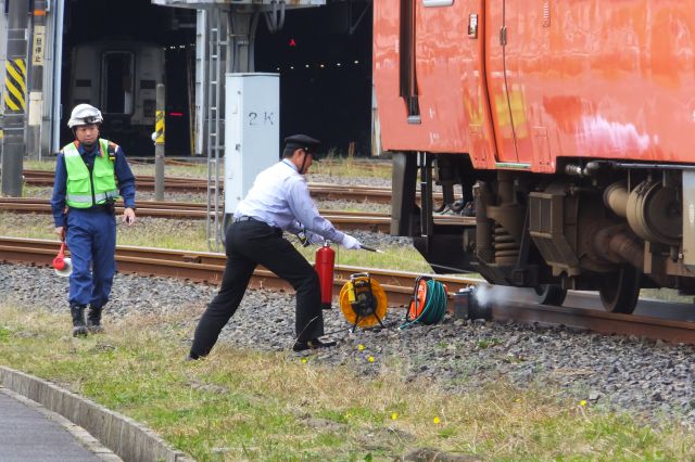 後藤総合車両所 出雲支所で踏切支障 人身事故などに対応する合同訓練を実施しました Jr西日本