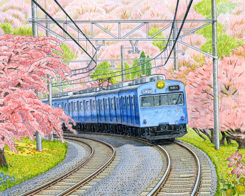 塗り絵：JR西日本